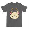 Rilakkuma Angry T-Shirts Men Women Funny Pure Cotton Tees O Neck Short Sleeve T Shirts Original Clothes