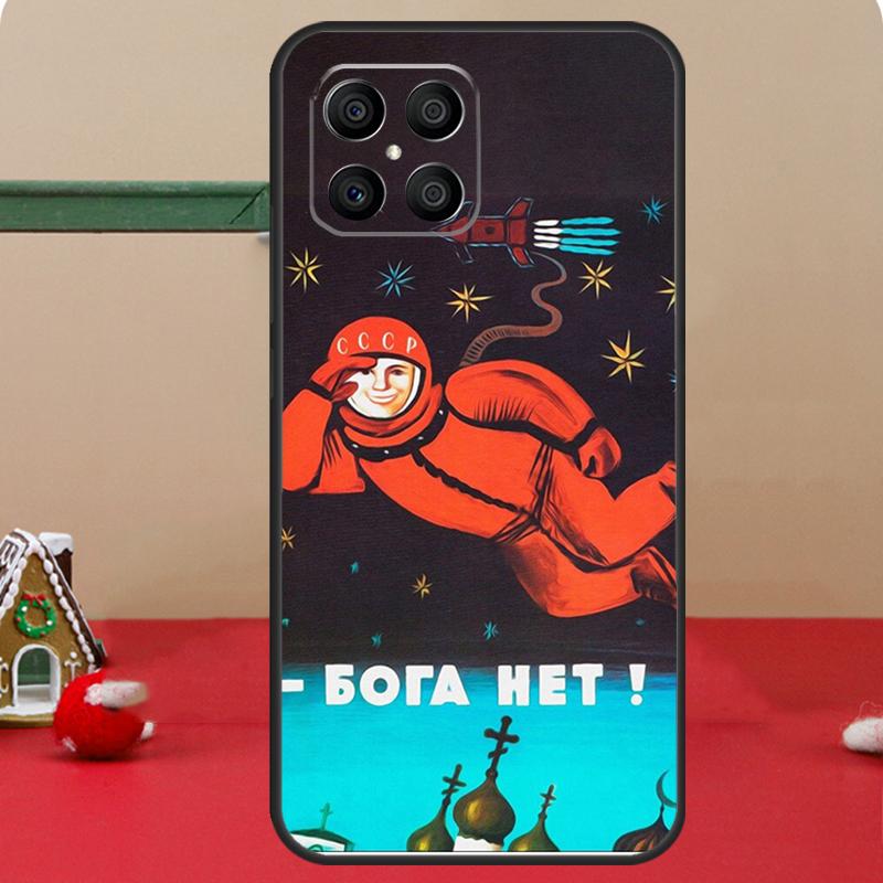 CCCP Soviet Space Propaganda Art Case For Honor Magic 7 Lite 6 8 Pro Honor 400 200 70 90 X8c X8b X9a X9b X9c X9d Win RT Cover