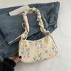 Large Capacity Sweet Canvas Bag Bow Lovely Tote Bag Korean Style Printing Shoulder Bag  Outdoor