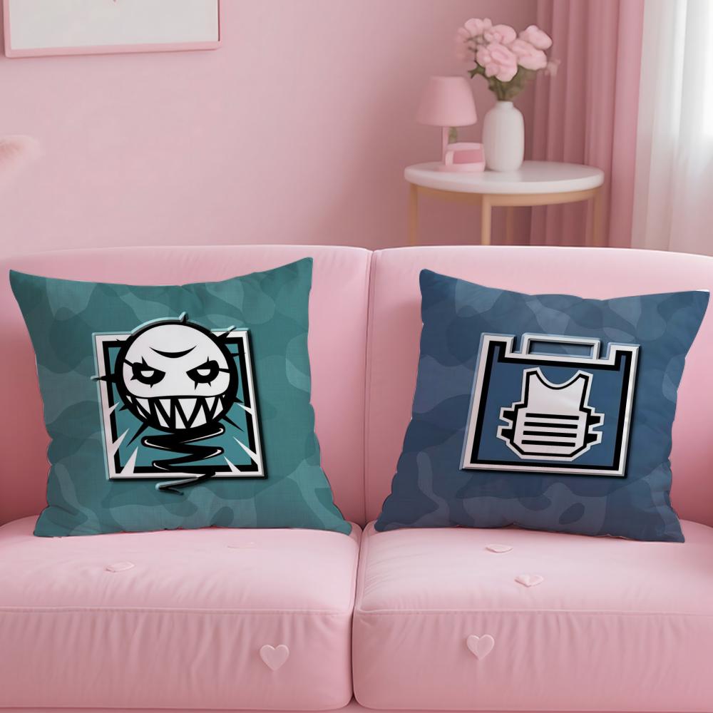 Hot Ttom Clancys Rainbow Six Siegeing Cushion Cover Soft  EasyWash Pillow Case  Versatile for Couch Bed Travel and Office