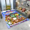 Tappeto Tappetino Decorativo per Casa Soggiorno Camera da Letto Divano Zerbino, Tappeto per Area Giochi Bambini Tappetino Antiscivolo, Gioco Cartoon Bubble Bobble Tappeto per Gamer