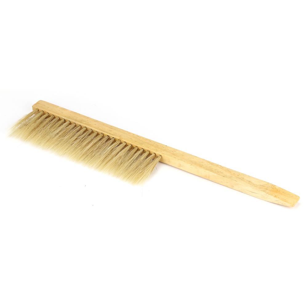 Beekeeping Brush 41cm Bee Brush with Wooden Handle To Cln the Spn Attached Bees
