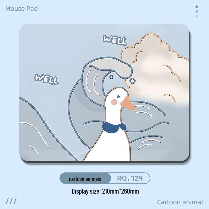 Cute Cartoon Mouse Pad with Hand Rest - Small & Thick for Desktop & Laptop