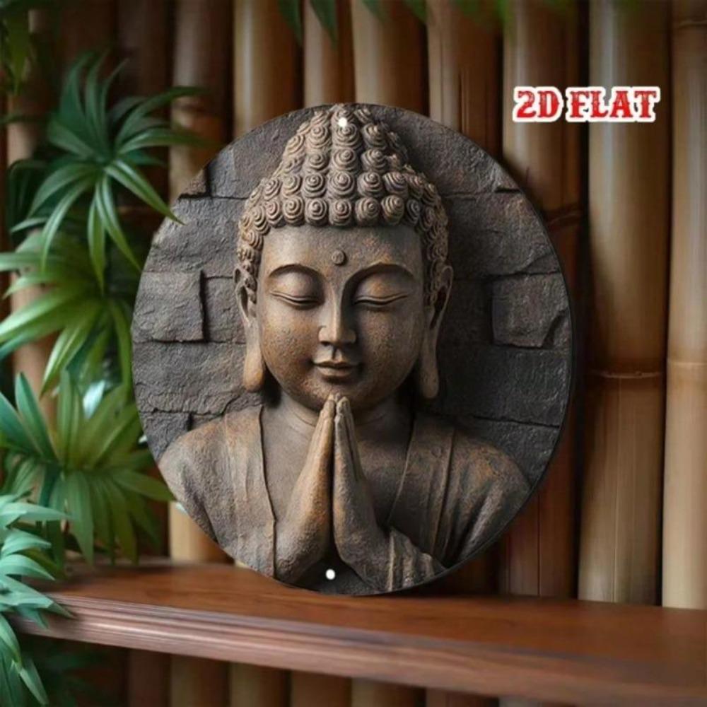 Arte da Parete in Metallo per Decorazioni da Interno ed Esterno con Kit di Montaggio Facile