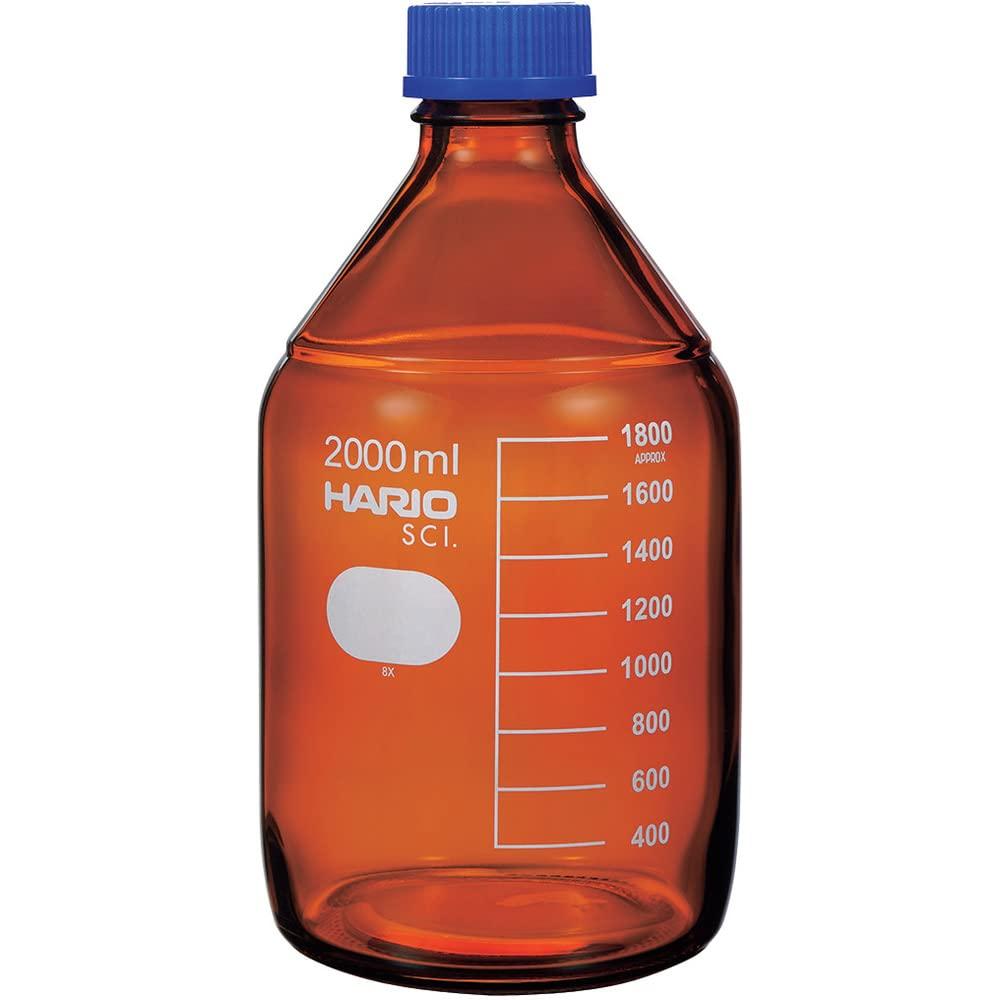 Hario Heat-Resistant Screw-Cap Bottle (Brown), 2000ml, NBB-2L-SCI