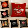 HHavanaS CClubS Cushion Cover Short Plush Doublesided Print Square Throw Pillow Covers Sofa Home Cushion Decor