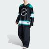 Adidas All Blacks Ice Hockey American Sports Knitted Long Sleeve Rugby Shirt Men tops JL8045