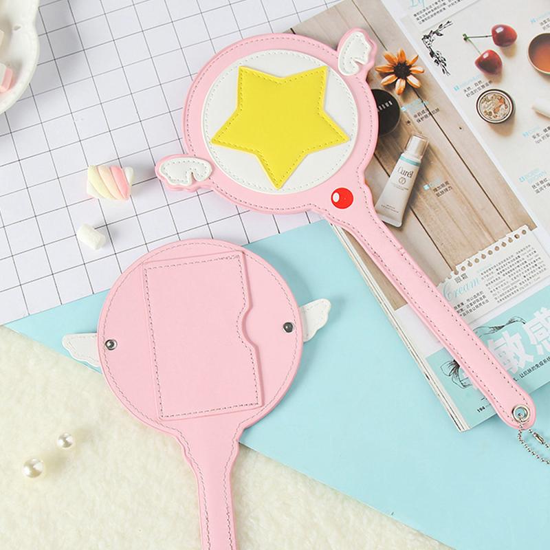 Kawaii Cardcaptor Sakura Kouzelná hůlka Hračka Pouzdro na karty Držák na autobusovou kartu Cerberus Princezna Růžová Roztomilá Hvězdná hůlka Anime Hračka