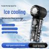 26-Year Cross-Border High-Speed Cooling Portable Handheld Turbine Fan with Ice Pack - Transparent Mini Fan for Outdoor Use