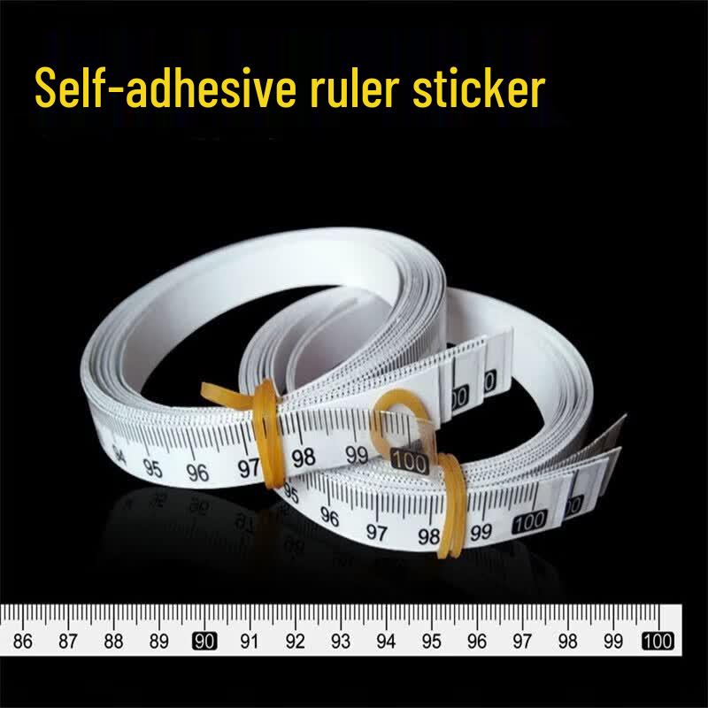 BAYKUNL Self-Adhesive Transparent Metric Scale Ruler Without Intermediate Small Marks