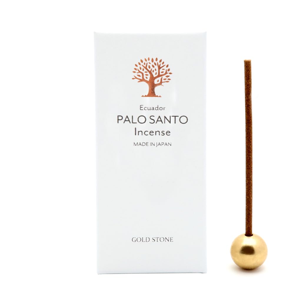 Palo Santo incense sticks, 30 sticks per box, 100% natural ingredients from Ecuador, wood scent, made in Japan, smudging
