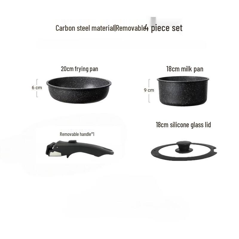 Chyiba Removable Handle Non-stick Cookware Set