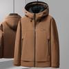 New Winter Graphene Warm Hooded Down Jacket for Men Outdoor Casual Fashion Workwear Style Down Jacket
