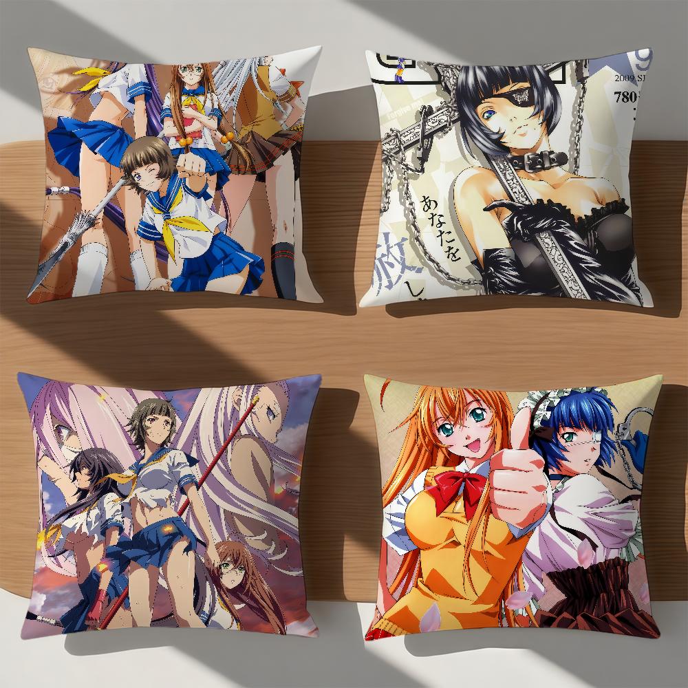anime manga Ikki tousen Dragon D-Destiny Comfortable soft hogar pillowcase for Sofa Living Room Bed Home Decor Protective Covers