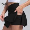 Damen-Tennisrock mit Tasche, hoch taillierter Golf-Skort, Sommer, lässig, sportlich, Laufen, Pickleball, Workout-Rock mit Innenshorts