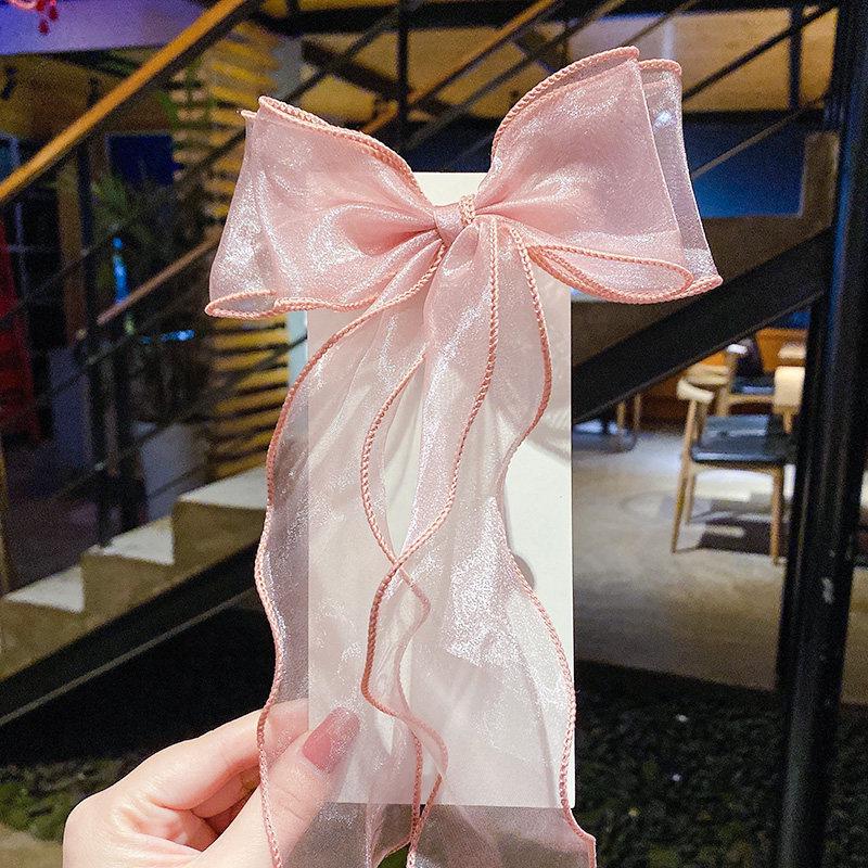 Korean Bow Ribbon Hair Clip for Women and Girls - Fairy Braided Headdress