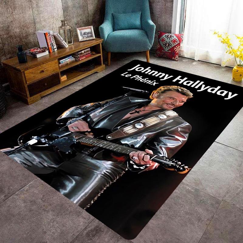 Johnny Hallyday: Le Phénix carpet Living room and bedroom mats printing Art Protective pad Room