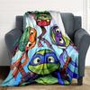 1 Stück Schildkröten-Decke, Überwurf für Sofa, Bett, Reise, Camping, Wohnzimmer,