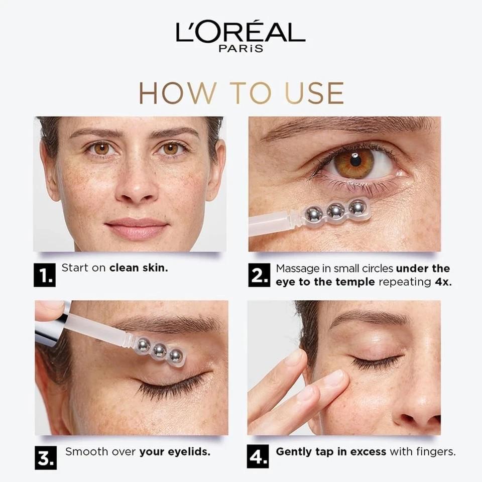 L’Oréal Paris Bright Dark Circle Oogserum 3% GLYCOLZUUR + VIT C + NIACINAMIDE - 20ml