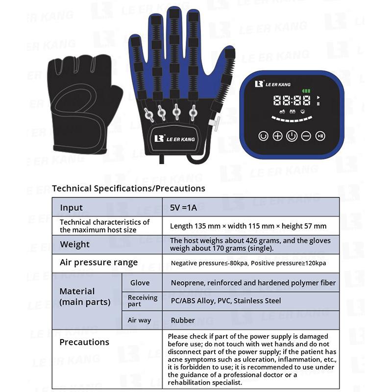 Intelligente Rehabilitationsroboter-Handschuhe, Ausrüstung, Handfunktion, Rehabilitation, Training, Massage, Geschenk zur Genesung nach Operationen