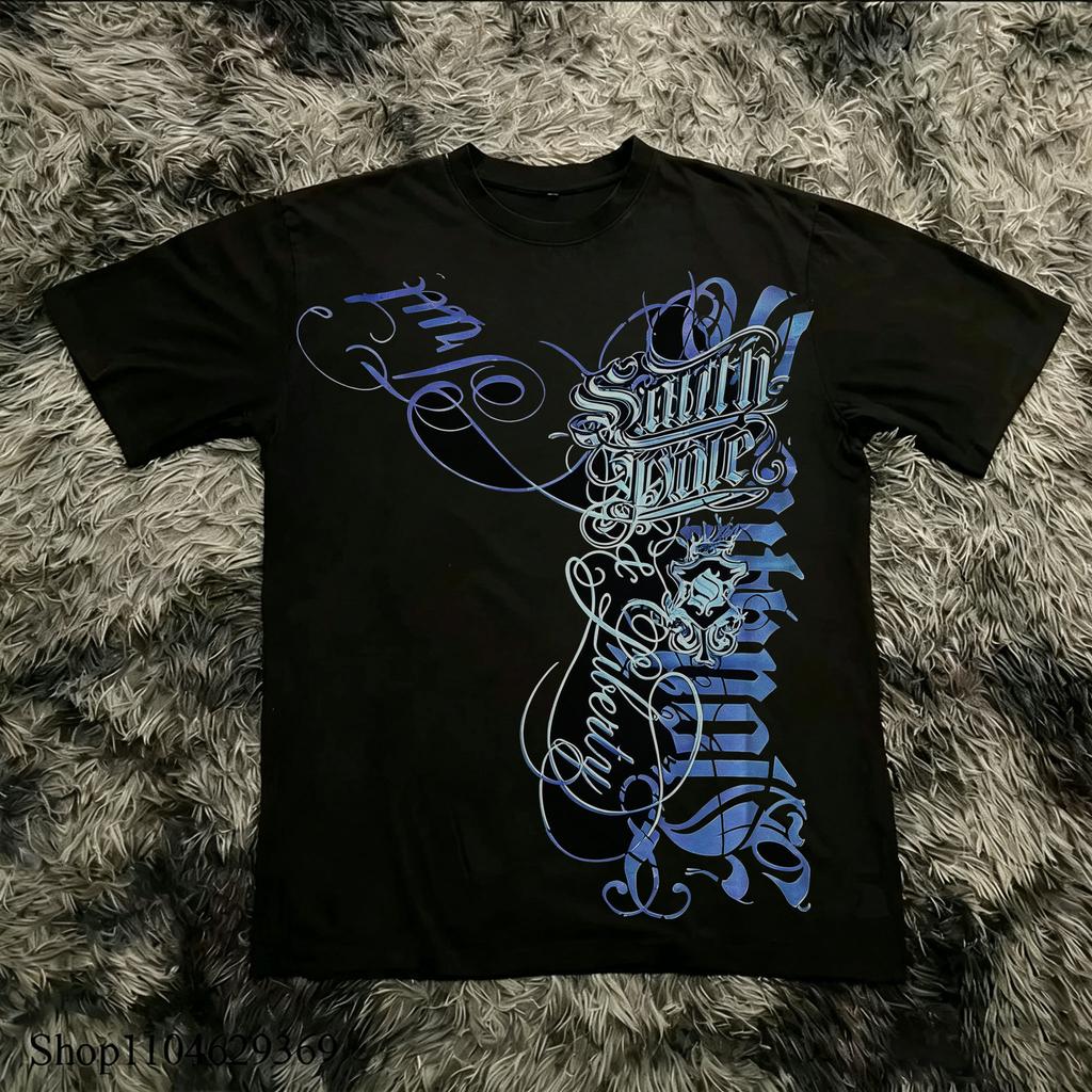 New Arrivals Gothicstyle Printed Tshirts 90s Retro Cropped Tops Y2k Grunge Style And 2000sstyle Topsunisex