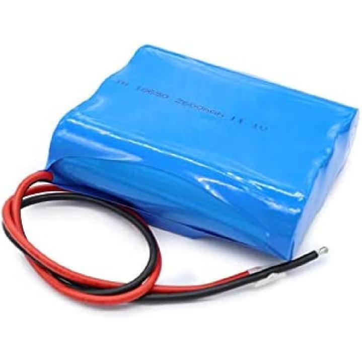 USMJ 11.1v 2600mah 3s1p 18650 Rechargeable Lithium Ion Battery, with Ntc PCB and Connector
