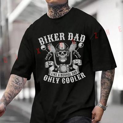 Men Clothing New Best Of Biker Dad Graphic Cotton Moto T-Shirt Casual Short Sleeve O-neck Tshirt Summer Top Tees