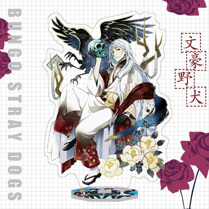 Japan Bungo Stray Dogs Anime Figur Acryl Stand Modell Spielzeug Dazai Osamu Nakahara Chuuya Ryunosuke Akutagawa Schreibtisch Dekor