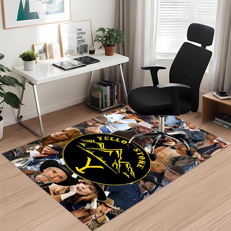 Yellowstone Printed Carpetrugfor Office Chair Living Room Bedroom Kitchen Room Decor Gifts