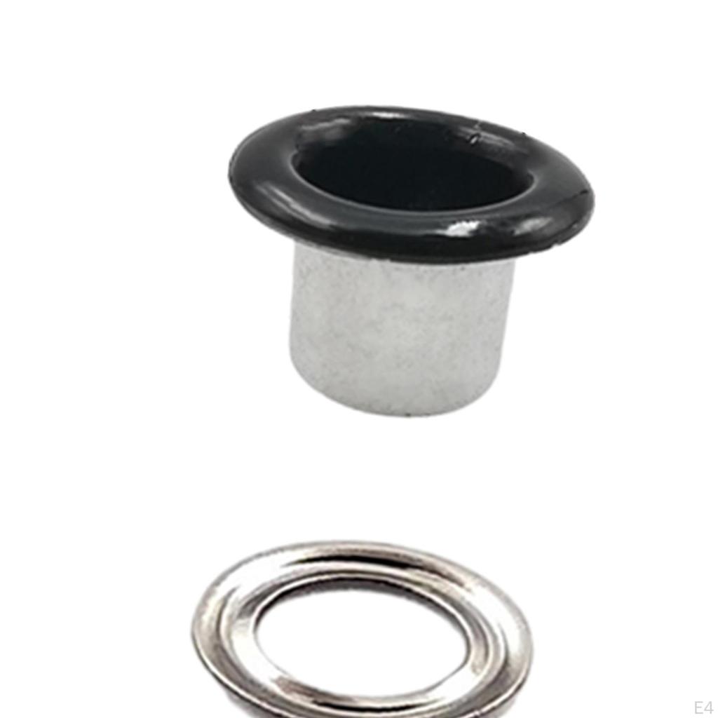 100 Pieces Hole Metal Eyelets Grommets Round Shape 6mm Accessories Tiny Grommet for Scrapbooking