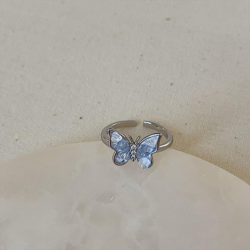 Light Luxury Simple Pearl Bow Open Ring Collection Female Personality Unique Exquisite Fashion Versatile Ring Ring