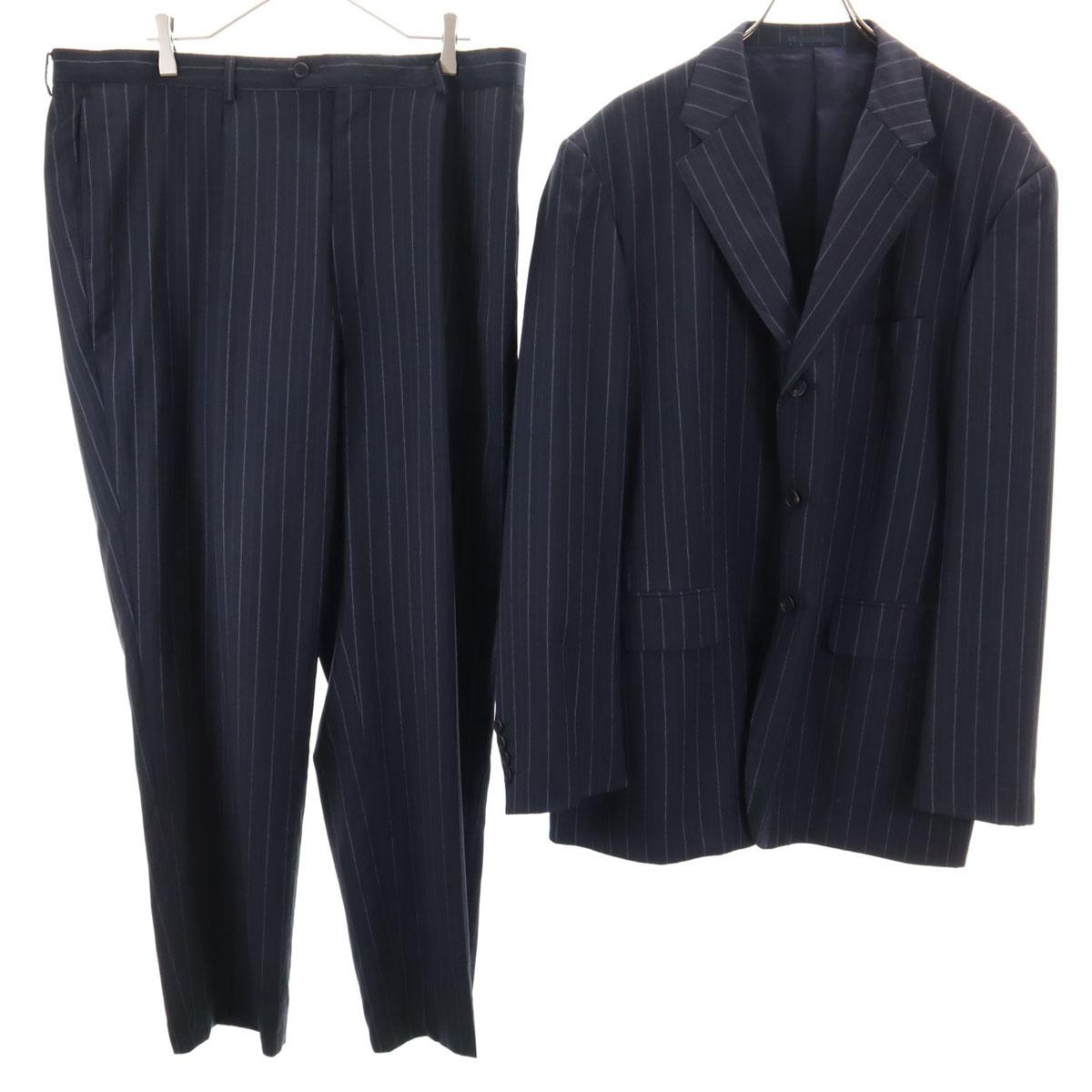 

Paul Smith LONDON сделано в Японии полосатый брючный костюм Сет Нейви система Мужской Б/У