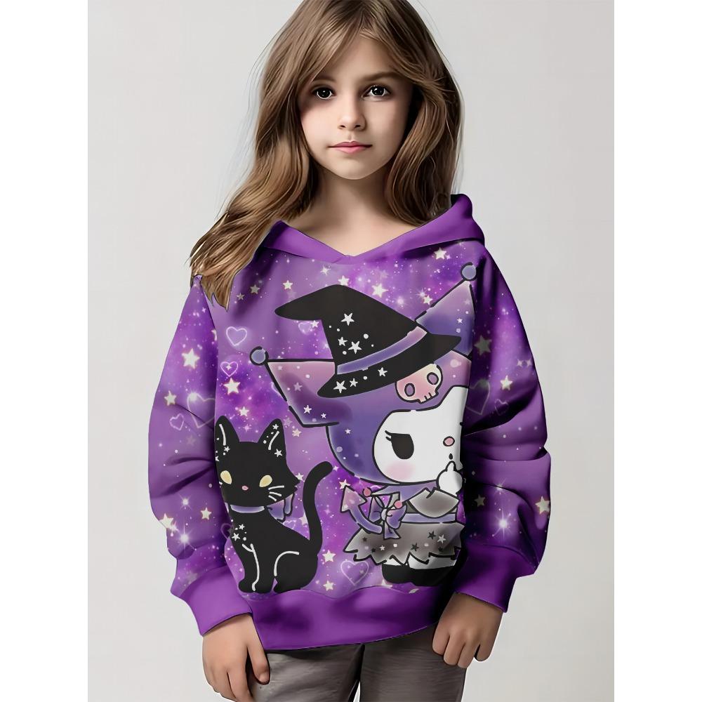 2025 Anime Cartoon Kuromi 3D Print All Seasons Children Casual Sweatshirt Cool Pullover Tops Unisex Clothes Hoodies