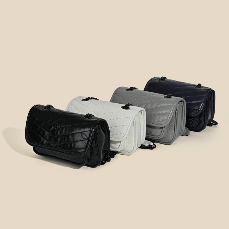 První vrstva Hovězí kůže Taška Dámská Módní Řetízková Messenger Malá Pravá kůže Jednoramenná Cross-body