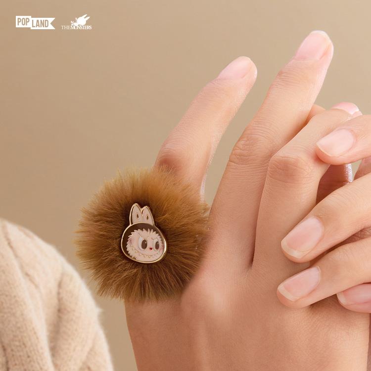 New POP MART Warm Collection Labubu Plush Ring Trend Based Products PPMT-2411-0041