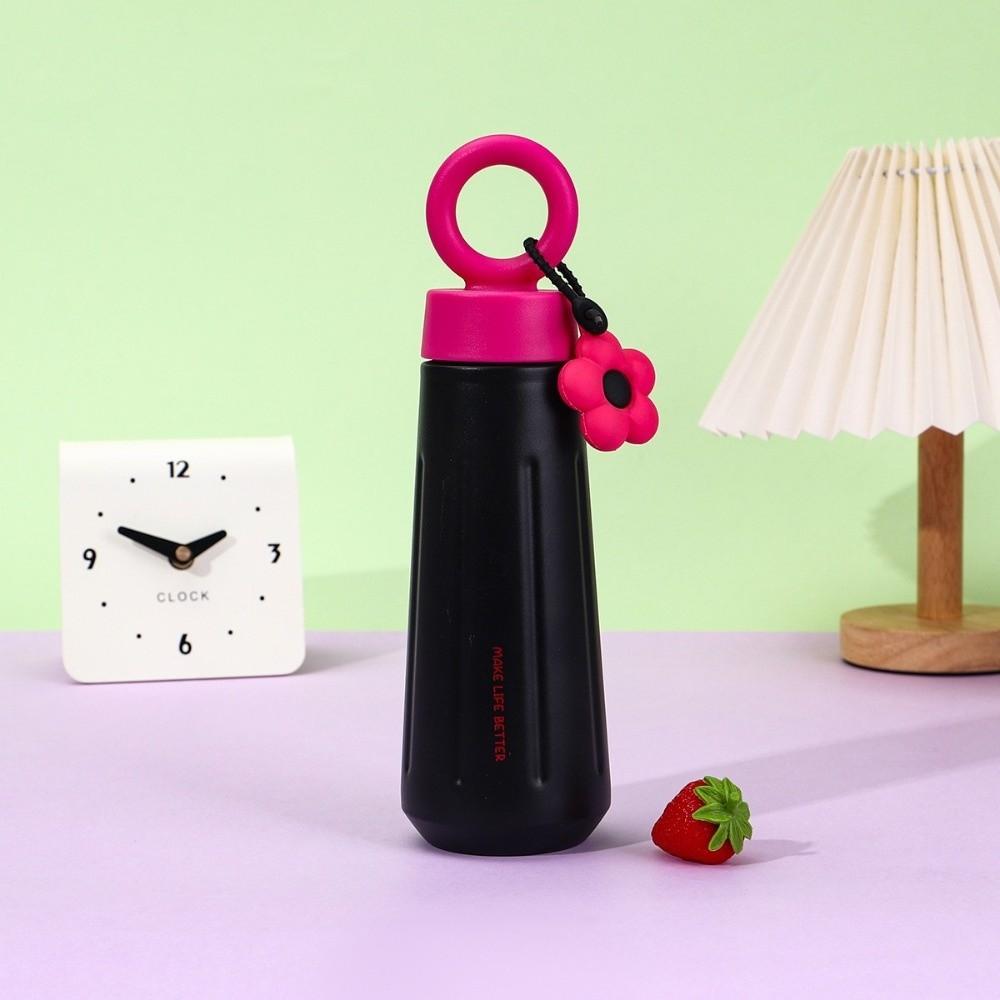 450ML Capacity Stainless Steel Insulated Cup Sunflower Pendant Travel Mug Sports Water Cup Car Use