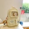 Schoolbag schoolbag women's 1011 new high-value contrasting backpack primary school girl Mori junior high school students travel backpack