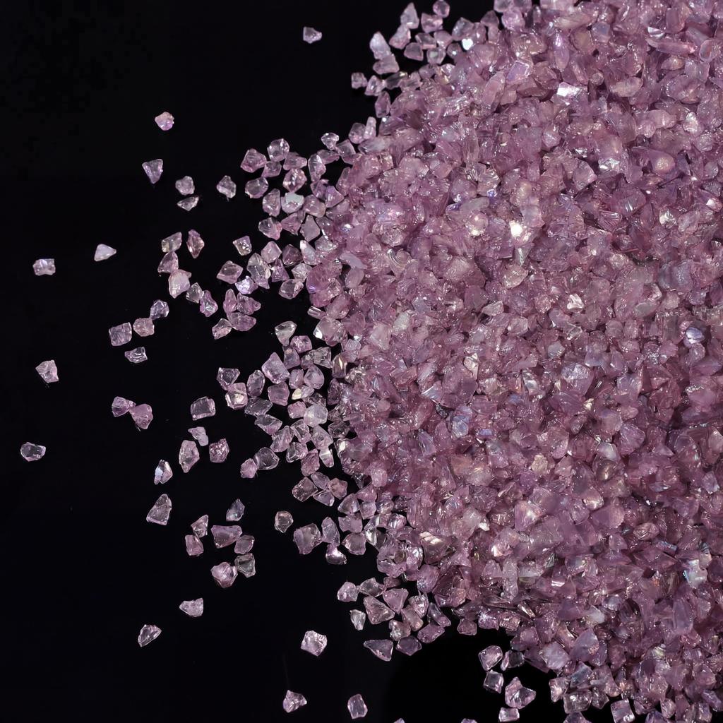 Glass Crushed Stone AB Iridescence