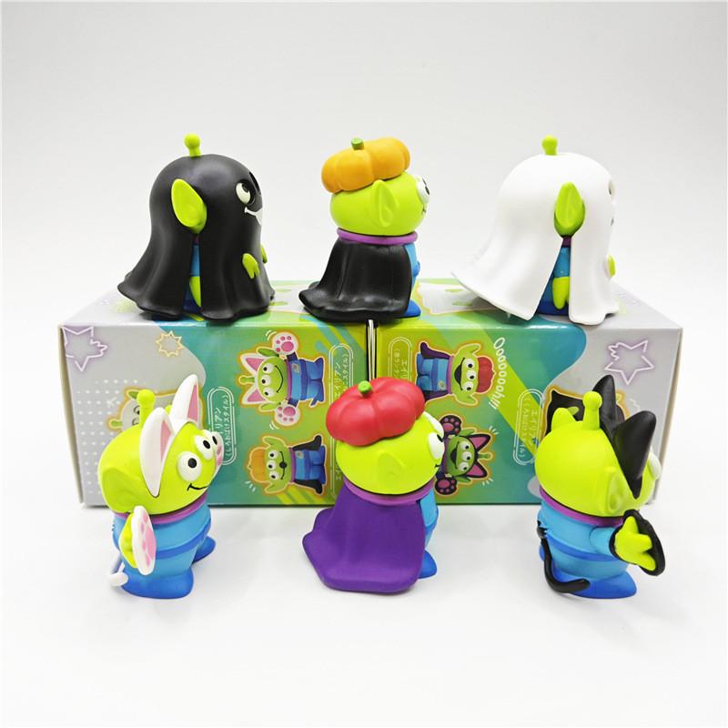 Adorable Pvc Three Eyed Ghost Figurine Blind Box Halloween Toy Model Collection