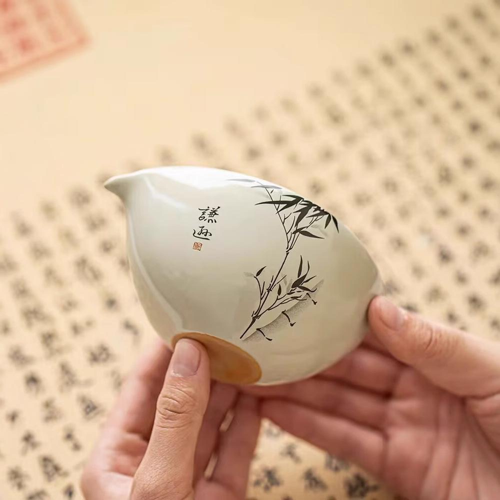 Inkoust z rostlinného popela Bambusový spravedlivý šálek Jednoduchý keramický Domácí Dávkovač čaje Pánský šálek Jednotný šálek Čajové moře Čajová souprava Čajový obřad Náhradní díly