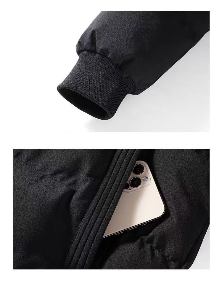 2025 Men's Stand Collar Lightweight Winter Cotton Jacket Thickened Outerwear