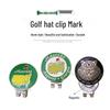 Golfhut-Clip Ballmarker - Master Big Mark, Abnehmbare Zinklegierung mit Magnetismus, 5 Stile