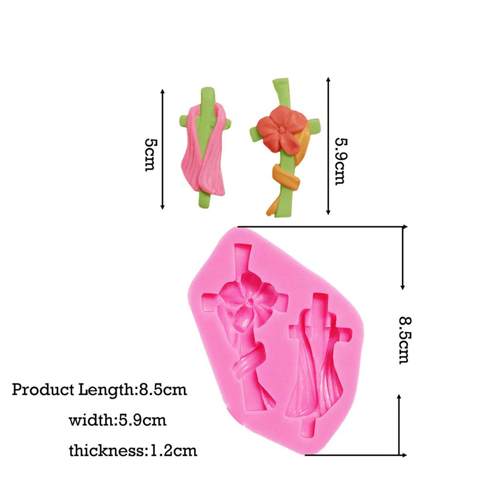 Silicone Cross Mold Fondant For DIY Baking Pastry Art Candy Clay Cake Decorating Chocolate Tool