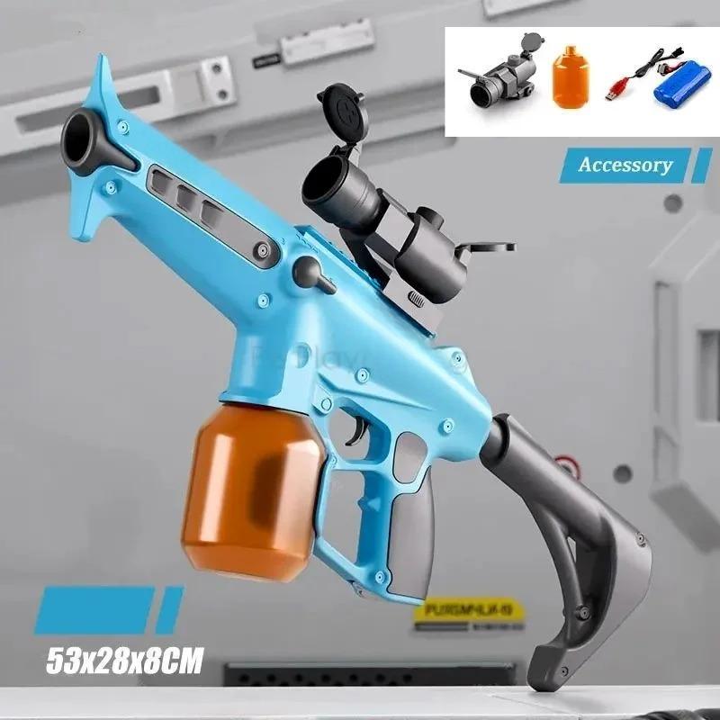 

1000 мл полностью автоматический электрический водяной пистолет с автоматической абсорбцией, высокая скорость, имитация отдачи, летние крутые игрушки для мальчиков, развлечения для взрослых AC139 S синий