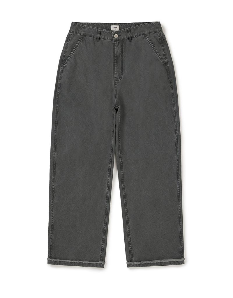 Mmlg [Mmlg] Washed Wide Pants (Charcoal)