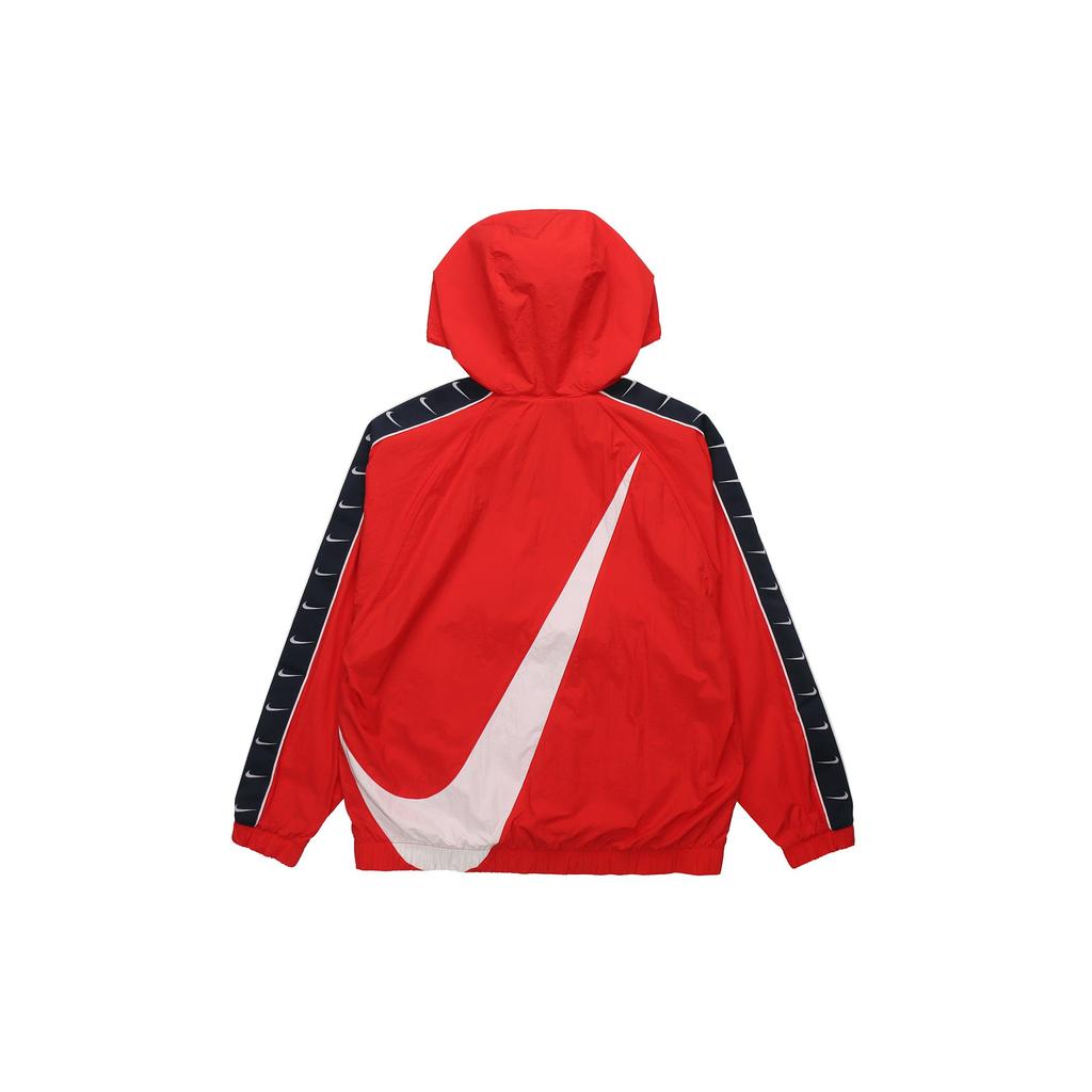 Nike NSW Big Swoosh Half-Zip Hooded Jacket Men Outerwear Red CD0420-657