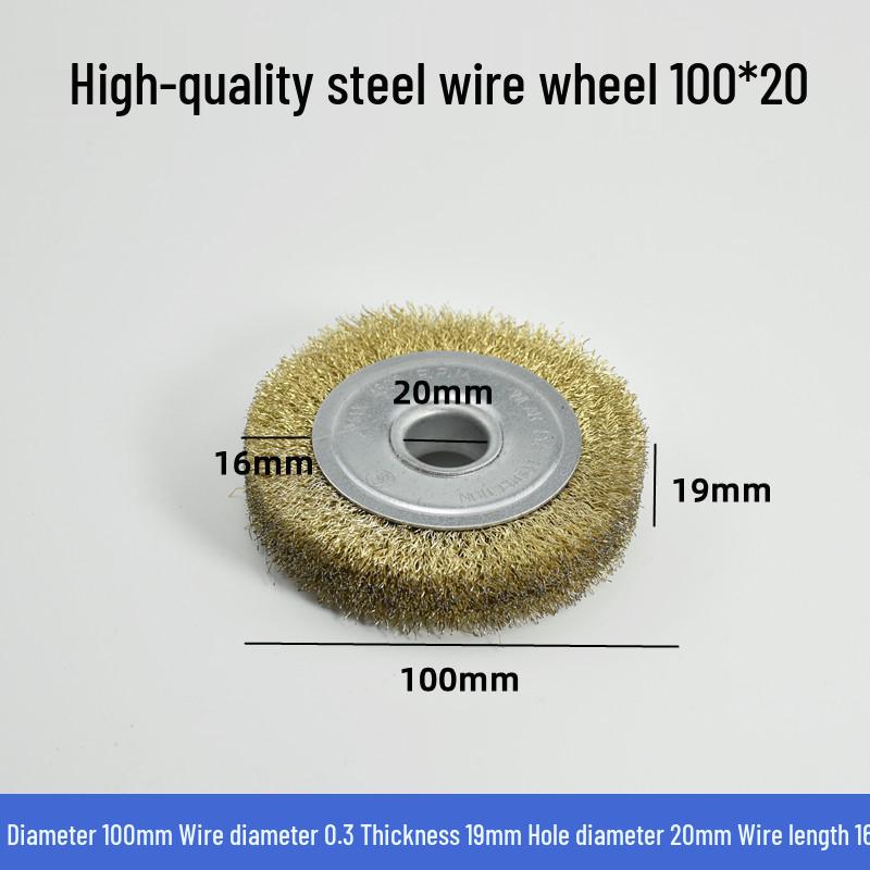 Stainless Steel Wire Brush Wheel for Sanding, Rust Removal, Deburring, Polishing, Grinding