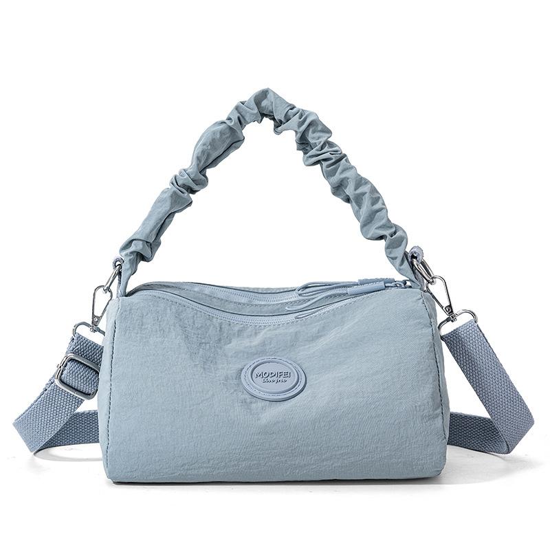

Women s Solid Shoulder Bag Lightweight Multi-compartment Nylon Bag