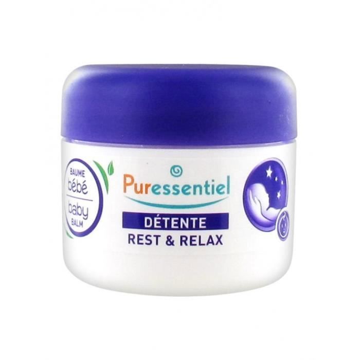 Baume Bébé - Puressentiel - Sommeil & Détente - 30ml - Huiles Essentielles - Apaisant et Hydratant