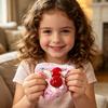 Strawberry Cream Cake Squeeze Toy Stress Relief Simulated Triangle Cake Sensory Toy Home Office Worker Soft Stretchy Dessert Fidget Toy